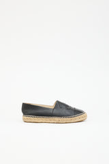 Chanel Leather CC Espadrille  Flat