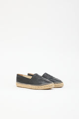 Chanel Leather CC Espadrille  Flat