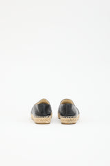 Chanel Leather CC Espadrille  Flat