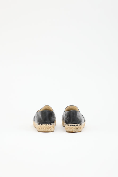 Chanel Leather CC Espadrille  Flat