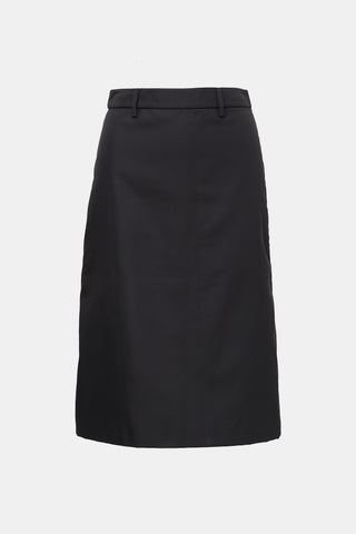 Prada 2019 Nylon Midi Skirt
