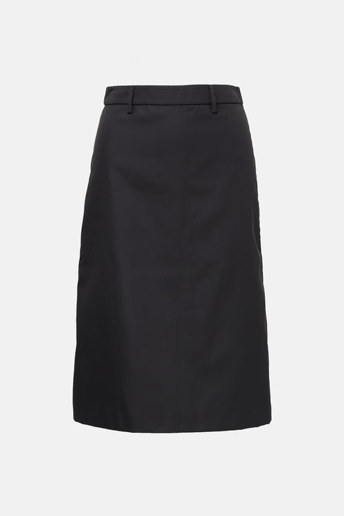 Prada 2019 Nylon Midi Skirt