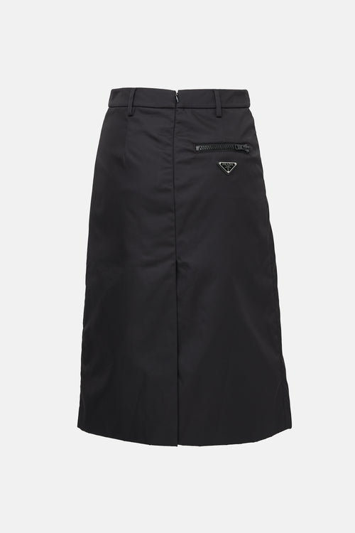 Prada 2019 Nylon Midi Skirt
