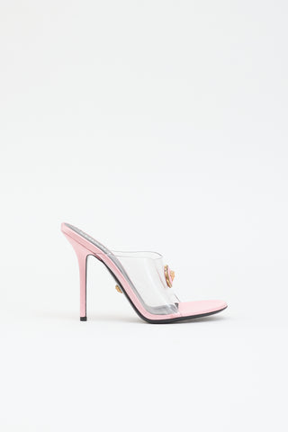 Versace Satin Medusa Sandal