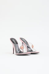Versace Satin Medusa Sandal