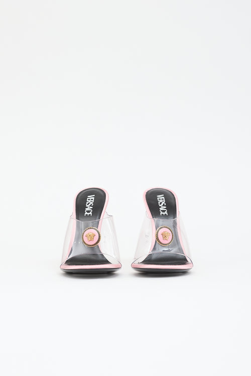 Versace Satin Medusa Sandal