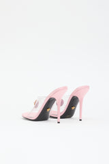 Versace Satin Medusa Sandal