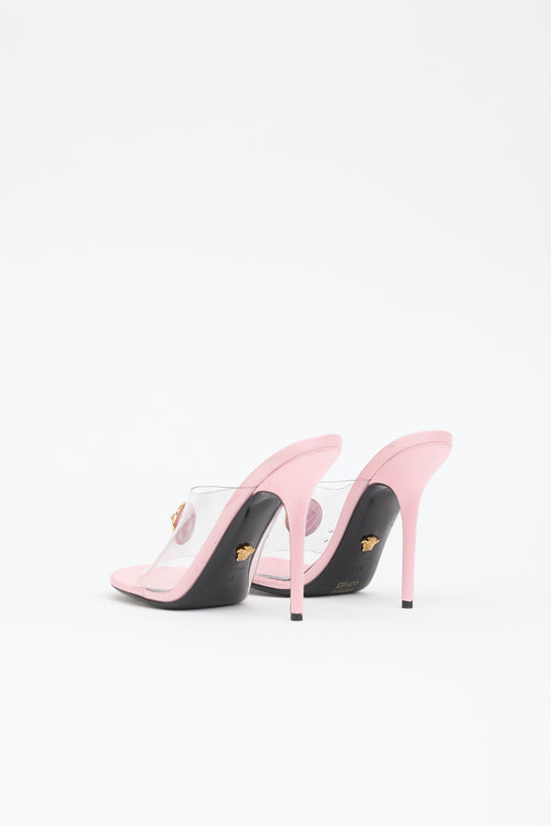 Versace Satin Medusa Sandal