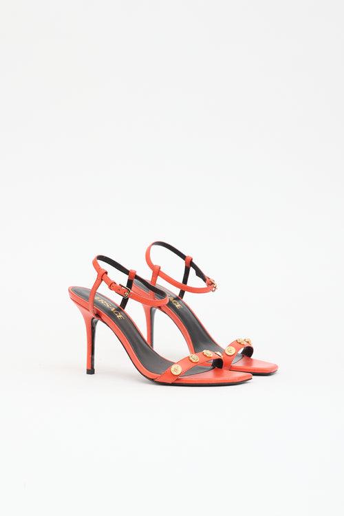 Versace Leather Medusa Sandal