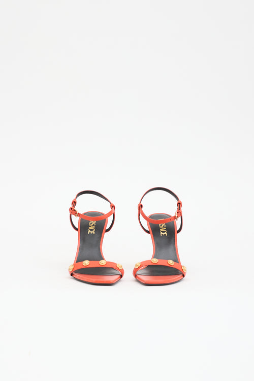 Versace Leather Medusa Sandal