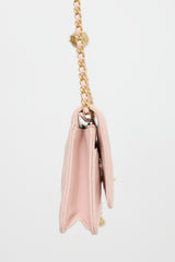 Chanel Leather Pearl Crush Wallet On Chain