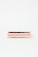 Chanel Leather Pearl Crush Wallet On Chain