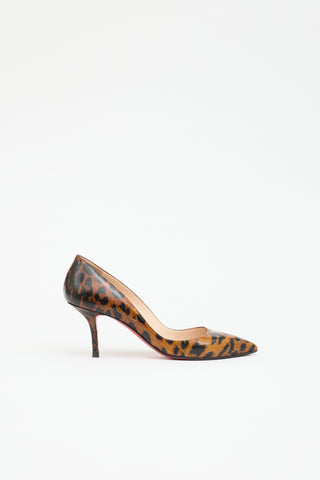 Christian Louboutin Patent Printed Pump