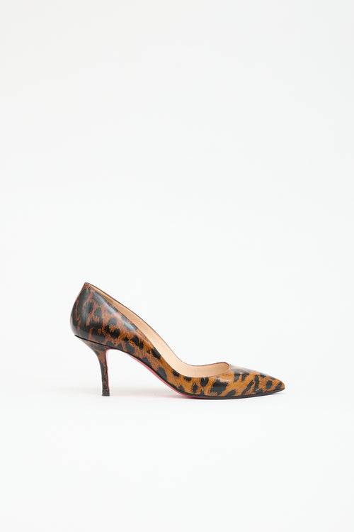 Christian Louboutin Patent Printed Pump