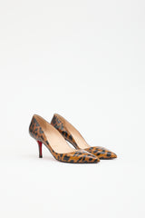Christian Louboutin Patent Printed Pump