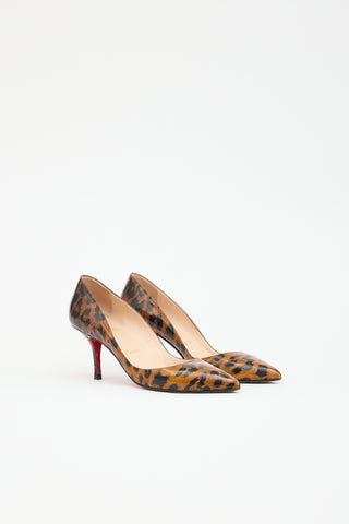 Christian Louboutin Patent Printed Pump