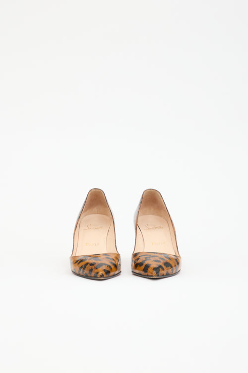Christian Louboutin Patent Printed Pump