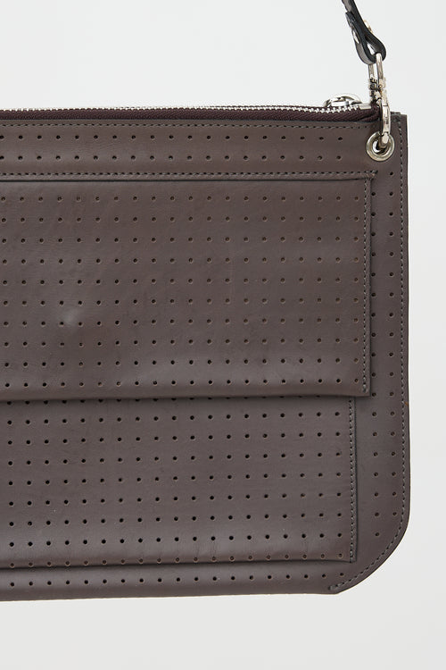 Marni Perforated Leather Crossbody Bag