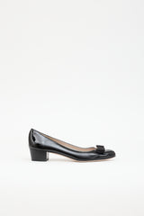 Ferragamo Patent Vara Bow Pump