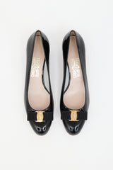 Ferragamo Patent Vara Bow Pump