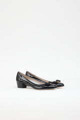 Ferragamo Patent Vara Bow Pump