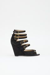 Chloé Suede Wedge Sandal