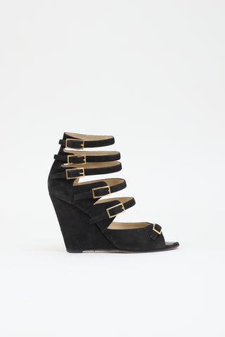 Chloé Suede Wedge Sandal