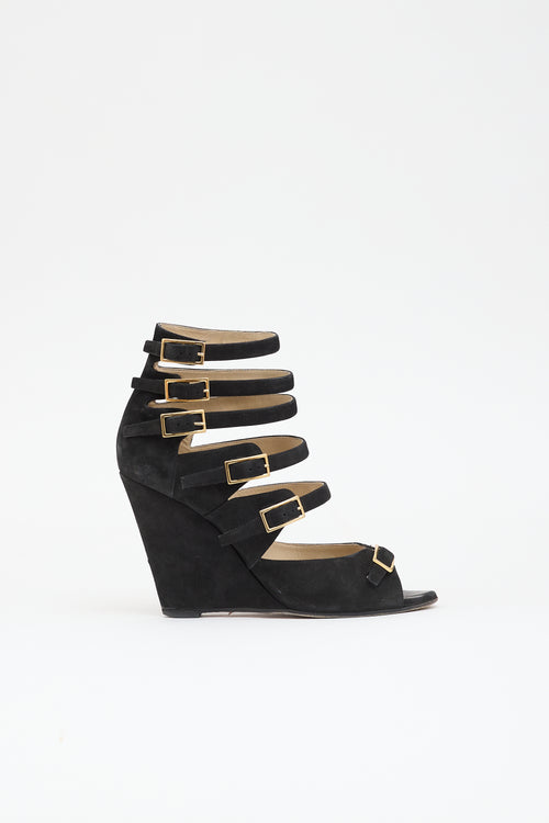 Chloé Suede Wedge Sandal