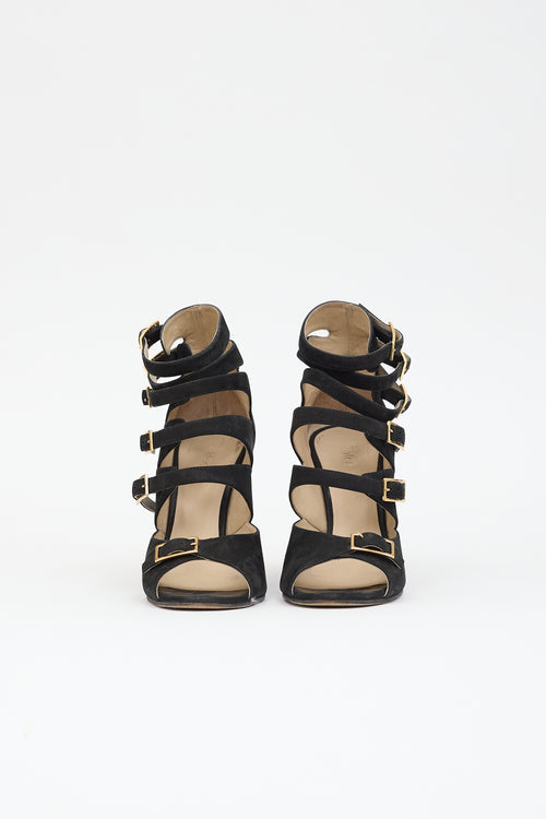 Chloé Suede Wedge Sandal