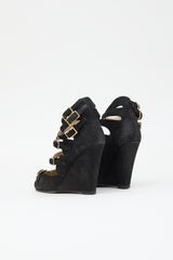 Chloé Suede Wedge Sandal