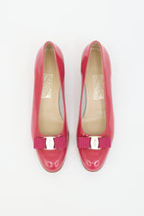 Ferragamo Patent Vara Bow Pump