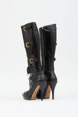 Gucci Patent Buckle  Boot