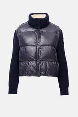 Moncler Wool Padded Zip Up Cardigan