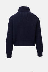 Moncler Wool Padded Zip Up Cardigan