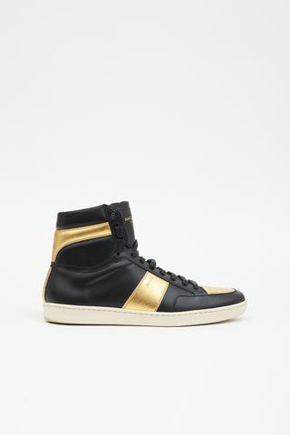 Saint Laurent Leather SL/10H Court Sneaker