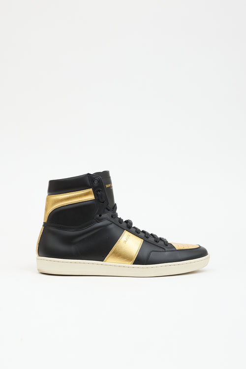 Saint Laurent Leather SL/10H Court Sneaker