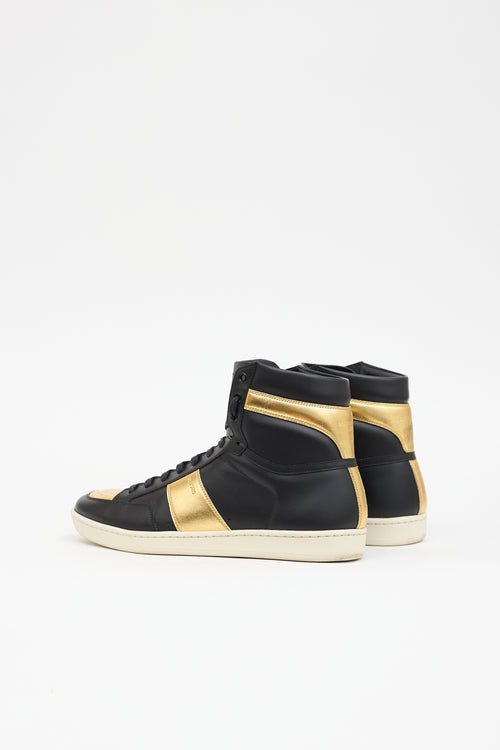Saint Laurent Leather SL/10H Court Sneaker