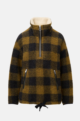 Isabel Marant Étoile Wool Knit Checked Anorak