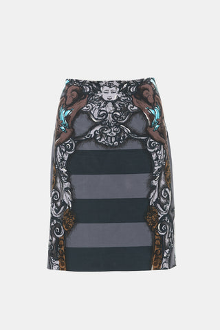 Prada SS 2010 Printed Skirt