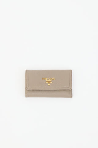Prada Vitello Daino Leather Key Holder