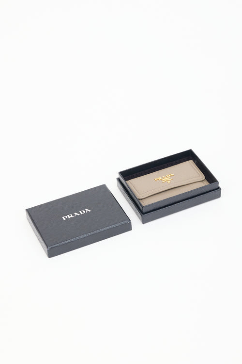 Prada Vitello Daino Leather Key Holder