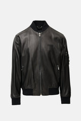 Versace Leather Bomber Jacket