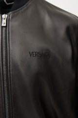 Versace Leather Bomber Jacket