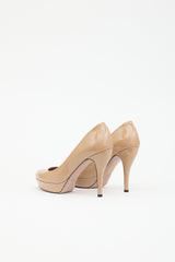 Gucci Patent Platform Pump