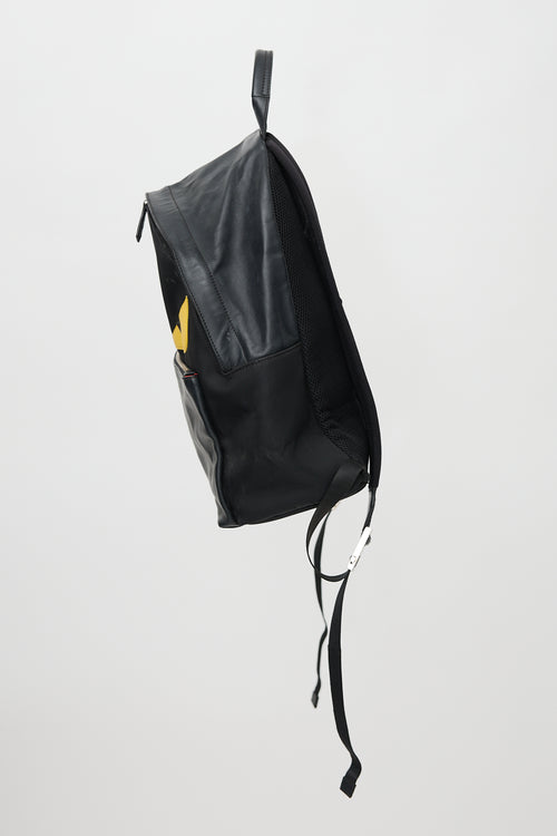 Fendi Leather & Nylon Monster Backpack
