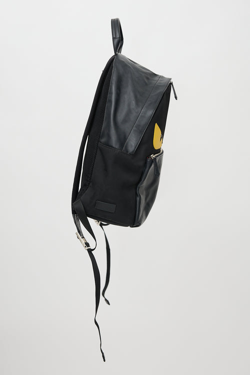 Fendi Leather & Nylon Monster Backpack