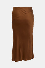 Veronica Beard Silk Satin Midi Skirt