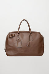 Prada Leather Travel Bowler Bag