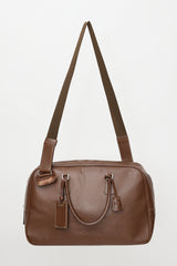 Prada Leather Travel Bowler Bag