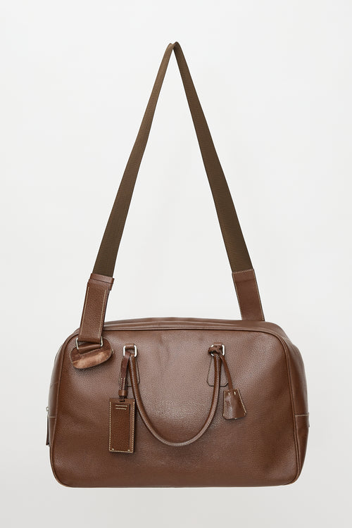 Prada Leather Travel Bowler Bag